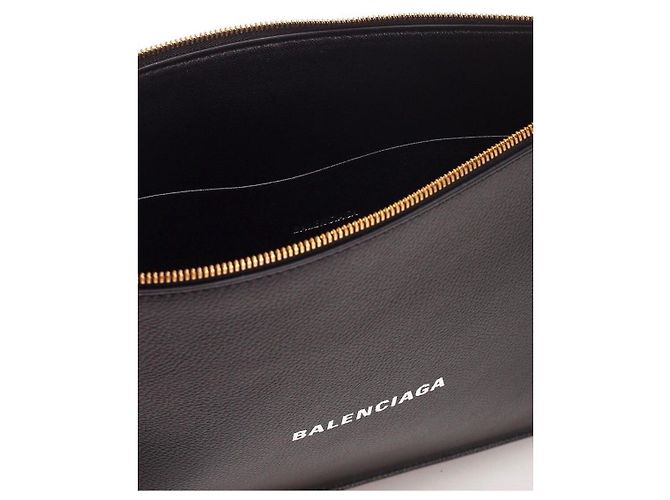 Clutch Balenciaga in metallo dorato Nero - vista 5