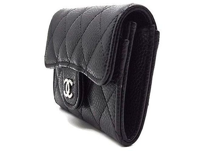 Tarjetero Chanel Caviar Negro - vista 2