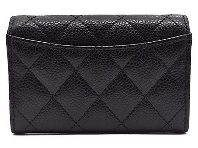 Tarjetero Chanel Caviar Negro - vista 3