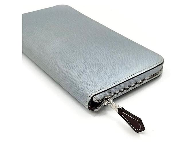 Hermès Cartera larga de seda Azul - vista 3