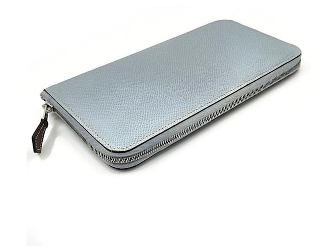 Hermès Cartera larga de seda Azul - vista 4