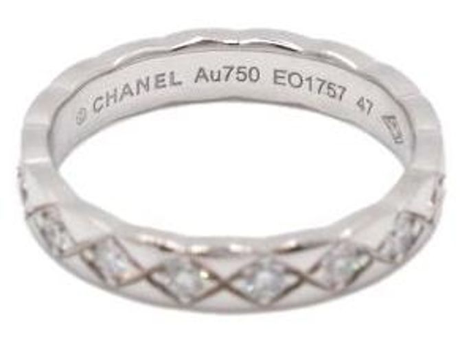 Chanel Anello Coco Crush in oro bianco e diamanti - vista 4