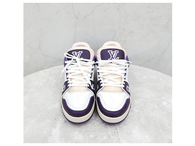 Louis Vuitton Sneakers LV Purple Monogram Trainer Porpora - vista 2
