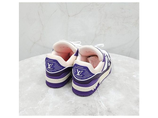Louis Vuitton Sneakers LV Purple Monogram Trainer Porpora - vista 5