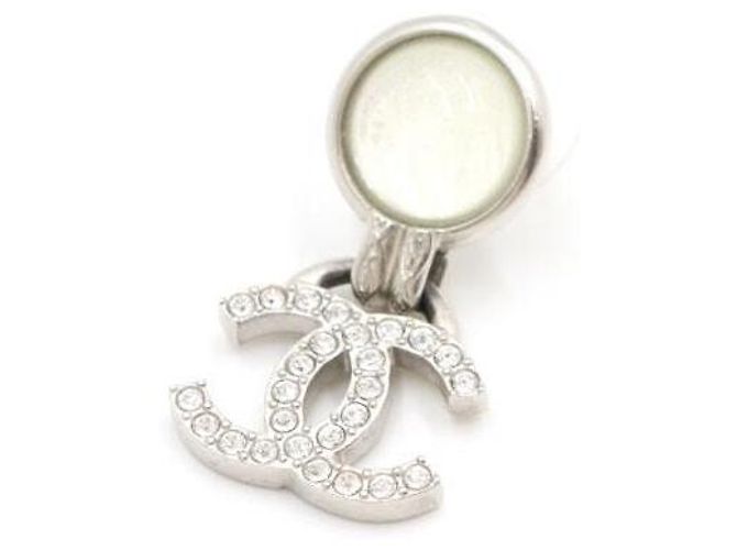 Chanel Orecchini a goccia da donna in perle e vetro cristallo Season Bianco - vista 2