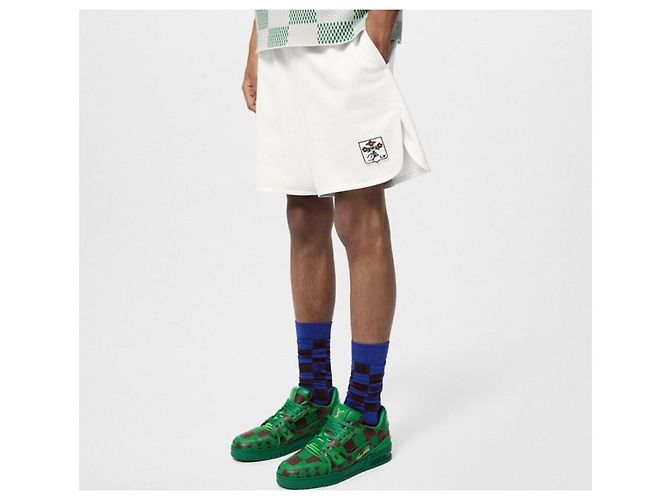 Louis Vuitton Sneakers Pharrell LV Trainer Damier Pop Collection Verde - vista 7