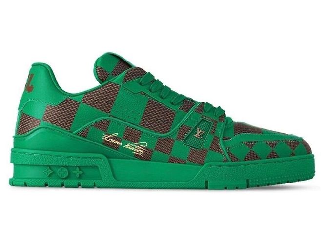Louis Vuitton Sneakers Pharrell LV Trainer Damier Pop Collection Verde - vista 8