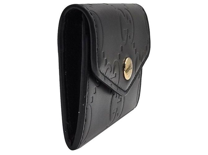Gucci Tarjetero de piel GG Negro - vista 3