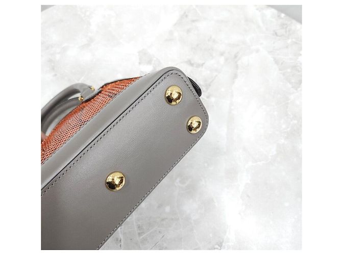 Gucci Mini Borsa a Tracolla Top Handle in Python Horsebit - vista 7