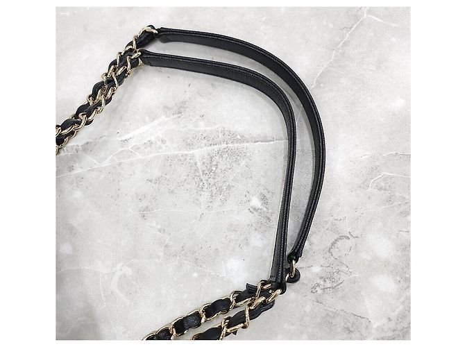 Chanel Borsa a tracolla Shopper Timeless Caviar con chip Argento - vista 6