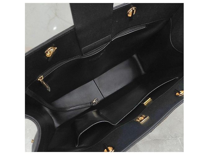 Chanel Borsa a tracolla Shopper Timeless Caviar con chip Argento - vista 8
