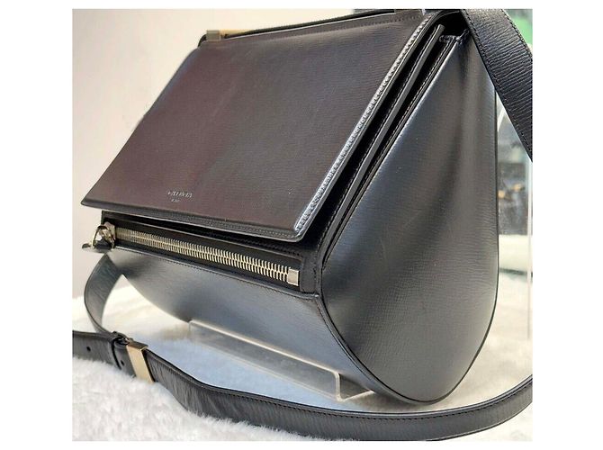 Givenchy Leather Pandora Box Medium Black Gold - vista 4