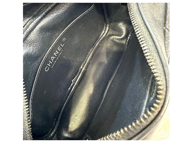 Chanel Vintage Chevron Camera Bag Mini Schwarz - Ansicht 8