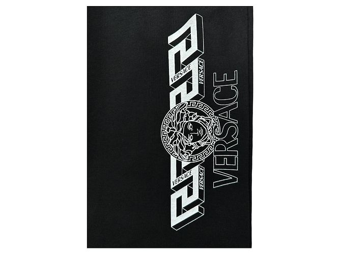 Pantaloni Jogger Greca Versace Neri Nero - vista 8
