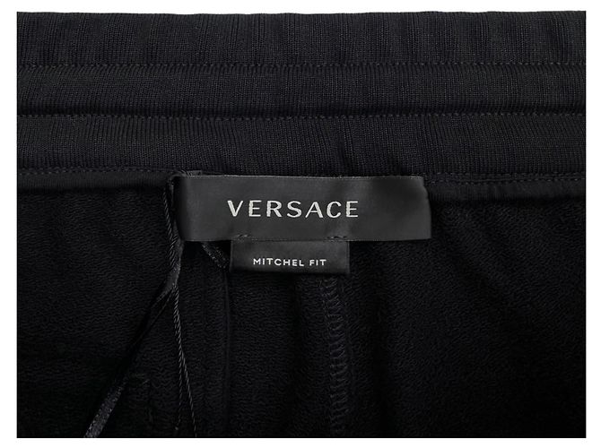 Pantaloni Jogger Greca Versace Neri Nero - vista 9