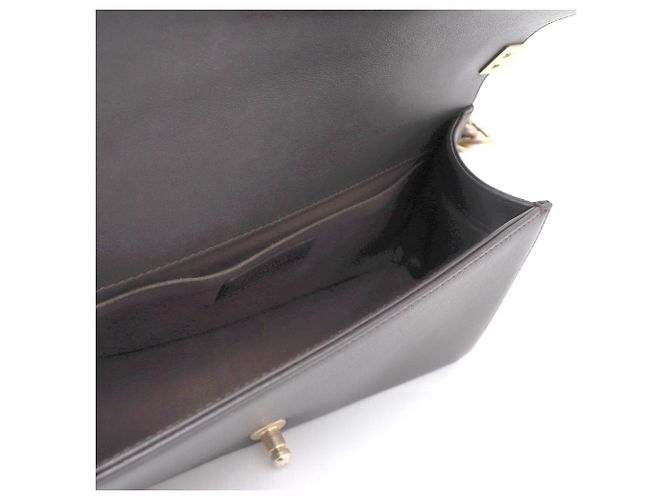 Chanel Borsa Boy Medium in pelle d'agnello con catena dorata, borsa a tracolla e crossbody Marrone - vista 7