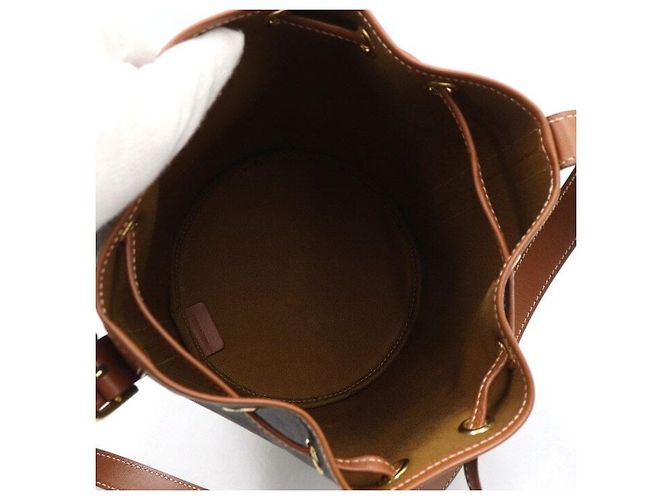 Céline Borsa a secchiello piccola Triomphe a coulisse da spalla e crossbody Marrone - vista 4