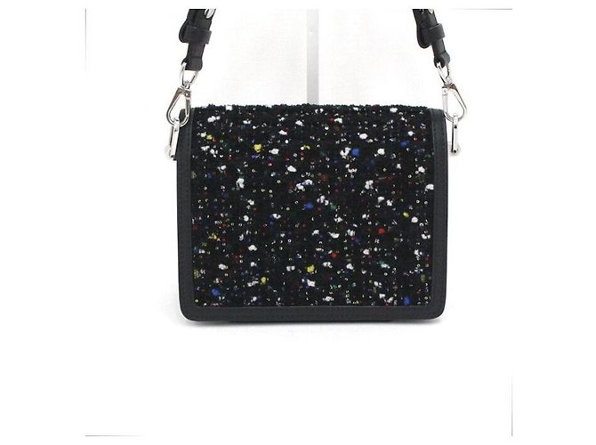 Louis Vuitton Borsa a tracolla e crossbody Mini Dauphine in tweed Nero - vista 4