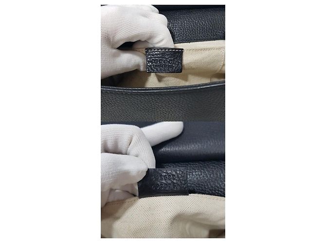 Gucci Borsa a mano e a tracolla Marmont con manico superiore Nero - vista 10