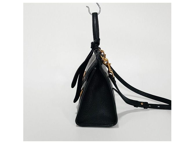 Gucci Borsa a mano e a tracolla Marmont con manico superiore Nero - vista 3