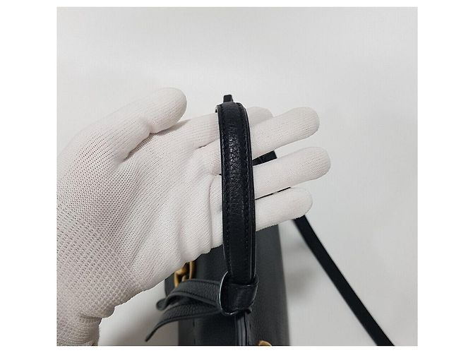 Gucci Borsa a mano e a tracolla Marmont con manico superiore Nero - vista 5