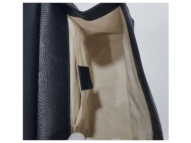 Gucci Borsa a mano e a tracolla Marmont con manico superiore Nero - vista 9