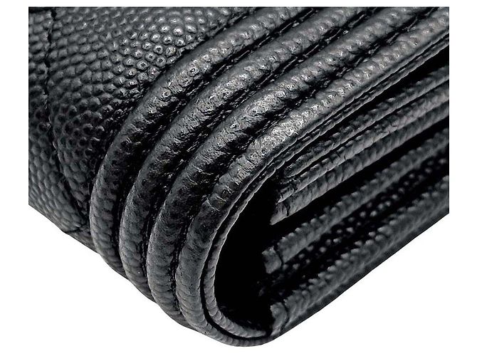 Chanel Cartera larga Caviar Boy Negro - vista 4