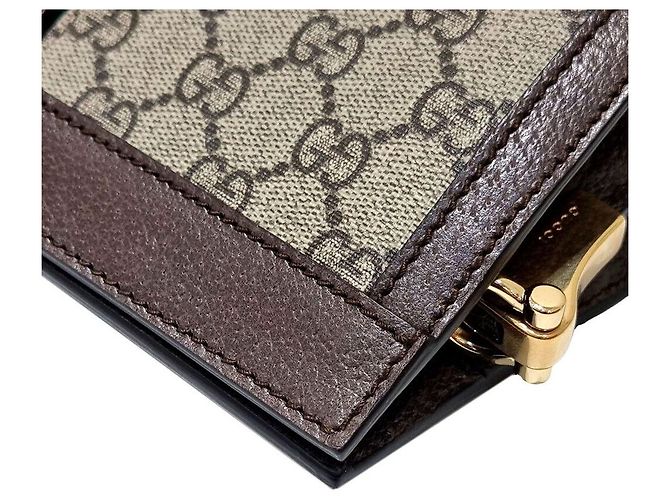 Gucci Borsa a tracolla GG Supreme Ophidia GG Supreme Marrone - vista 4