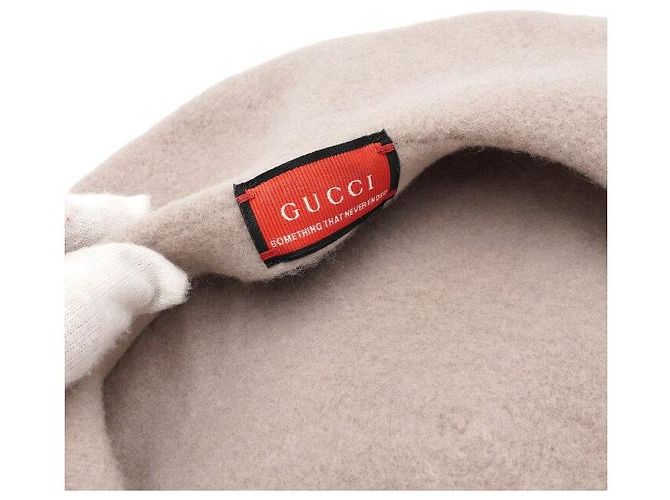 Gucci Boina de lã cinza para mulheres Marrom - vista 4