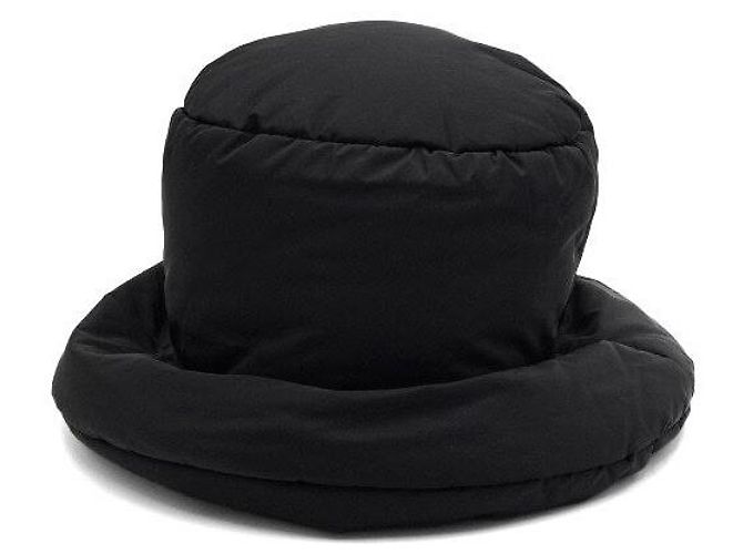 Prada Cappello bucket in nylon imbottito nero da donna - vista 5
