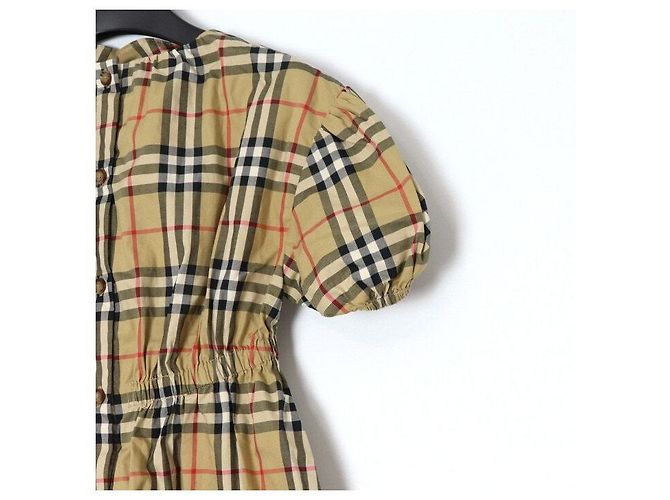 Burberry Karierter Stretch-Baumwollkleid - Ansicht 3
