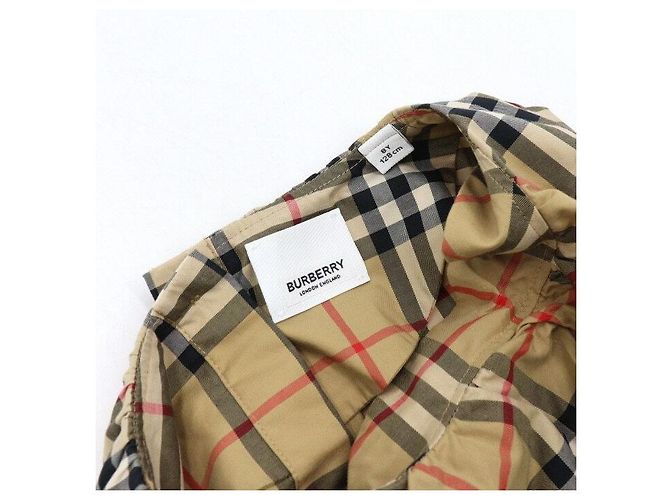 Burberry Karierter Stretch-Baumwollkleid - Ansicht 6