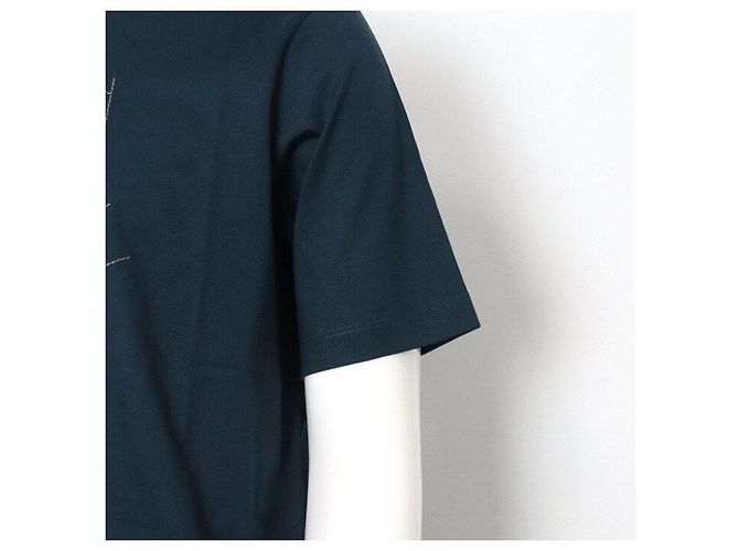 Hermès T-Shirt mit kurzen Ärmeln für Herren mit besticktem Logo Schwarz - Ansicht 3