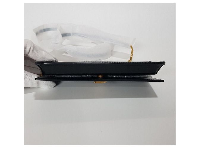 Saint Laurent Borsa a tracolla con catena porta-cellulare Nero - vista 6