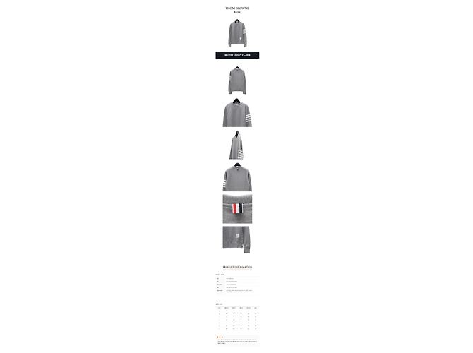 Thom Browne Herren-Sweatshirt mit diagonalen Streifen Braun - Ansicht 2