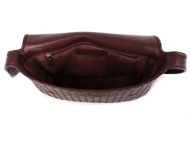 Bottega Veneta Borsa a Tracolla con Patta Nero - vista 7