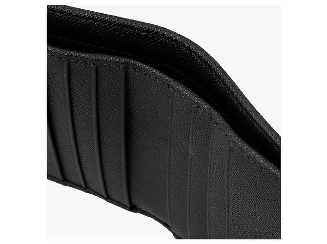 Prada Re-Nylon Logo Bifold Geldbörse für Herren Schwarz - Ansicht 8