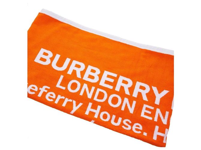 Burberry Asciugamano in jacquard di cotone Location da donna Arancione - vista 5