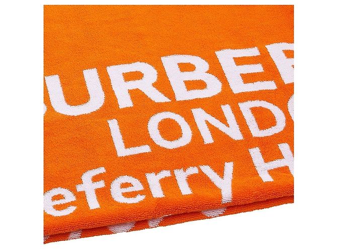 Burberry Asciugamano in jacquard di cotone Location da donna Arancione - vista 6