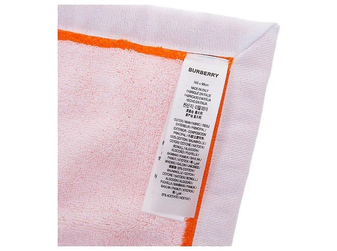 Burberry Asciugamano in jacquard di cotone Location da donna Arancione - vista 8
