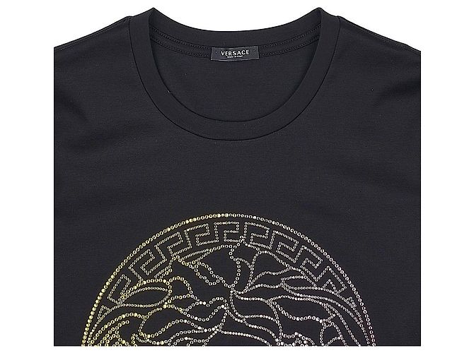 Versace T-Shirt mit Medusa-Kristall-Logo - Ansicht 3