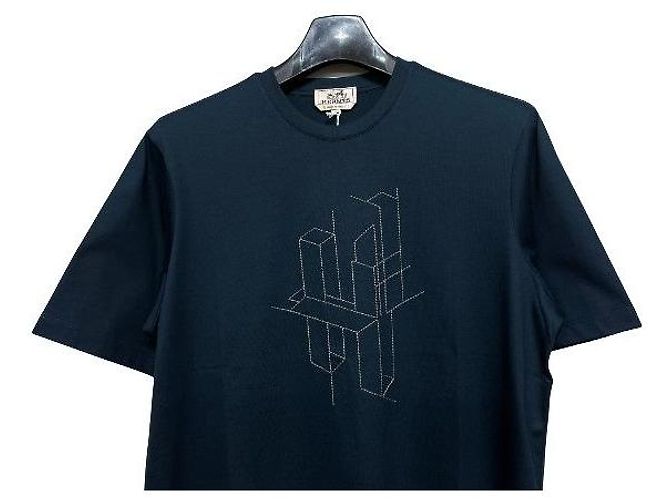 Hermès Besticktes T-Shirt für Herren Schwarz - Ansicht 4