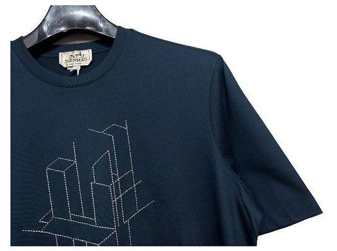 Hermès Besticktes T-Shirt für Herren Schwarz - Ansicht 5