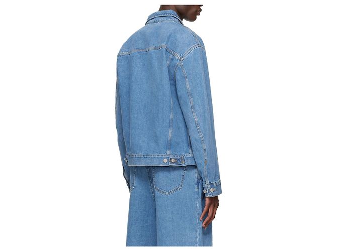 Dries Van Noten Skin Denimjacke Hellblau - Ansicht 10