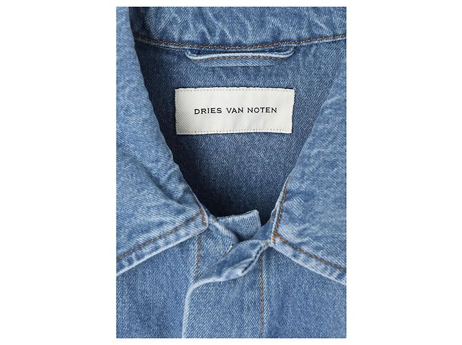 Dries Van Noten Skin Denimjacke Hellblau - Ansicht 2
