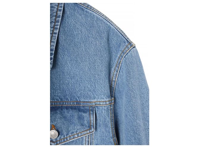 Dries Van Noten Skin Denimjacke Hellblau - Ansicht 3