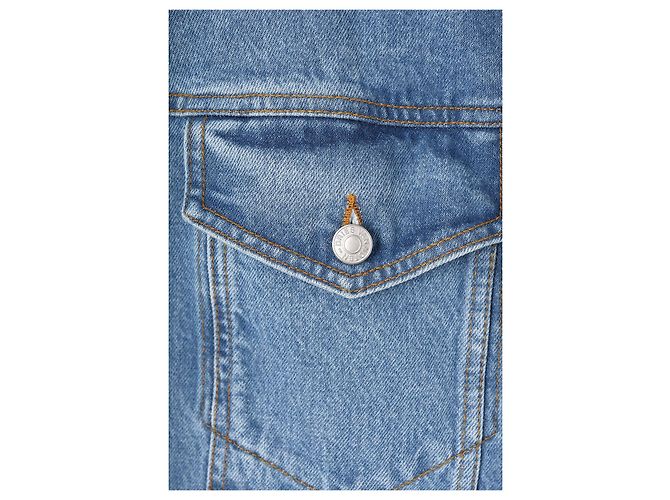 Dries Van Noten Skin Denimjacke Hellblau - Ansicht 4