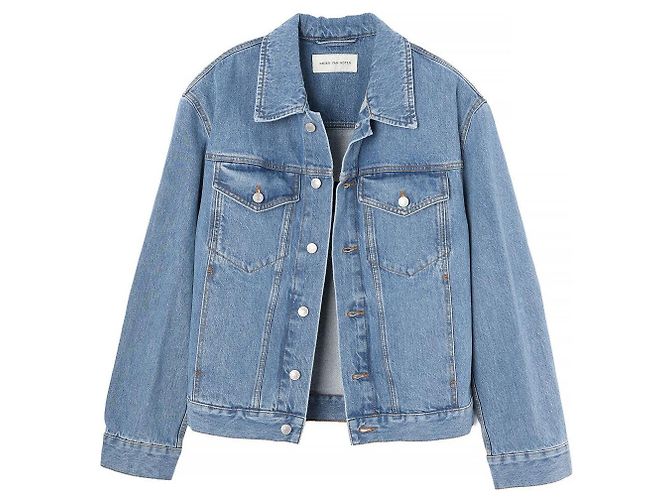 Dries Van Noten Skin Denimjacke Hellblau - Ansicht 8