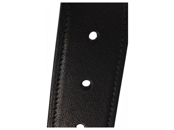 Miu Miu Schwarzer Ledergürtel EFX - Ansicht 8