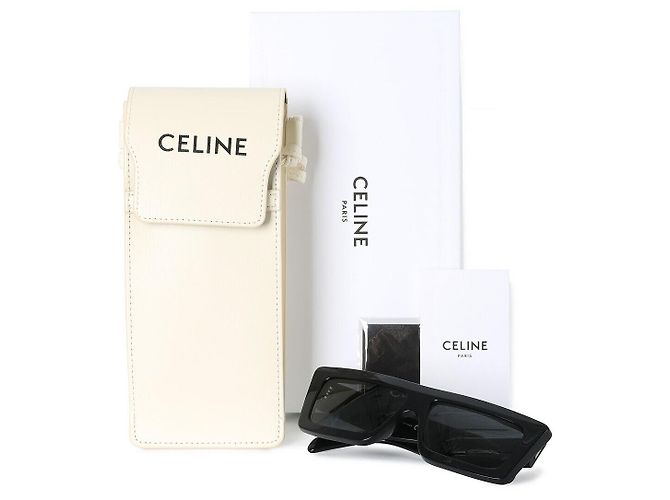 Céline Occhiali da sole MONOCHROMS Acetato Nero Marrone - vista 10